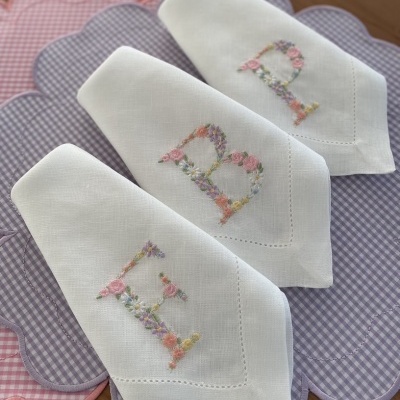 Guardanapo&#x20;Letras&#x20;Flores