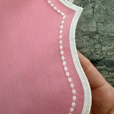 Kit&#x20;4&#x20;individuais&#x20;de&#x20;algod&#x00E3;o&#x20;rosa&#x20;oval