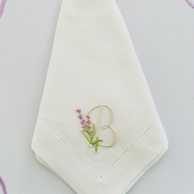 Guardanapo&#x20;letra&#x20;lavanda