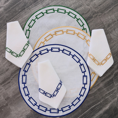 Individual&#x20;de&#x20;mesa&#x20;correntes&#x20;com&#x20;azul
