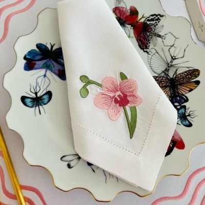 Guardanapo&#x20;orqu&#x00ED;dea&#x20;rosa