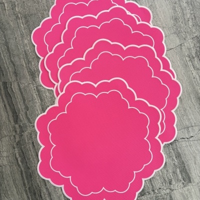 Kit&#x20;4&#x20;individuais&#x20;imperme&#x00E1;veis&#x20;rosa
