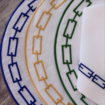 Individual&#x20;de&#x20;mesa&#x20;correntes&#x20;com&#x20;azul