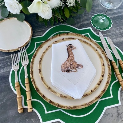 Individual&#x20;de&#x20;mesa&#x20;Lucia&#x20;verde&#x20;&#x28;imperme&#x00E1;vel&#x29;