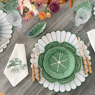 Individual&#x20;de&#x20;mesa&#x20;Carla&#x20;verde&#x20;&#x28;imperme&#x00E1;vel&#x29;