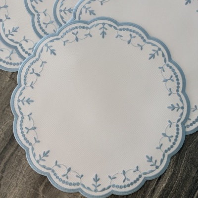 kit&#x20;6&#x20;individuais&#x20;de&#x20;mesa&#x20;branco&#x2F;azul&#x20;claro