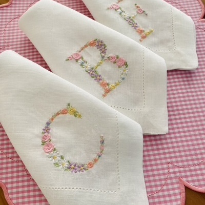 Guardanapo&#x20;Letras&#x20;Flores