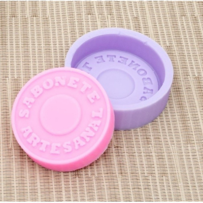 Moldes de silicone coloridos para sabonete artesanal