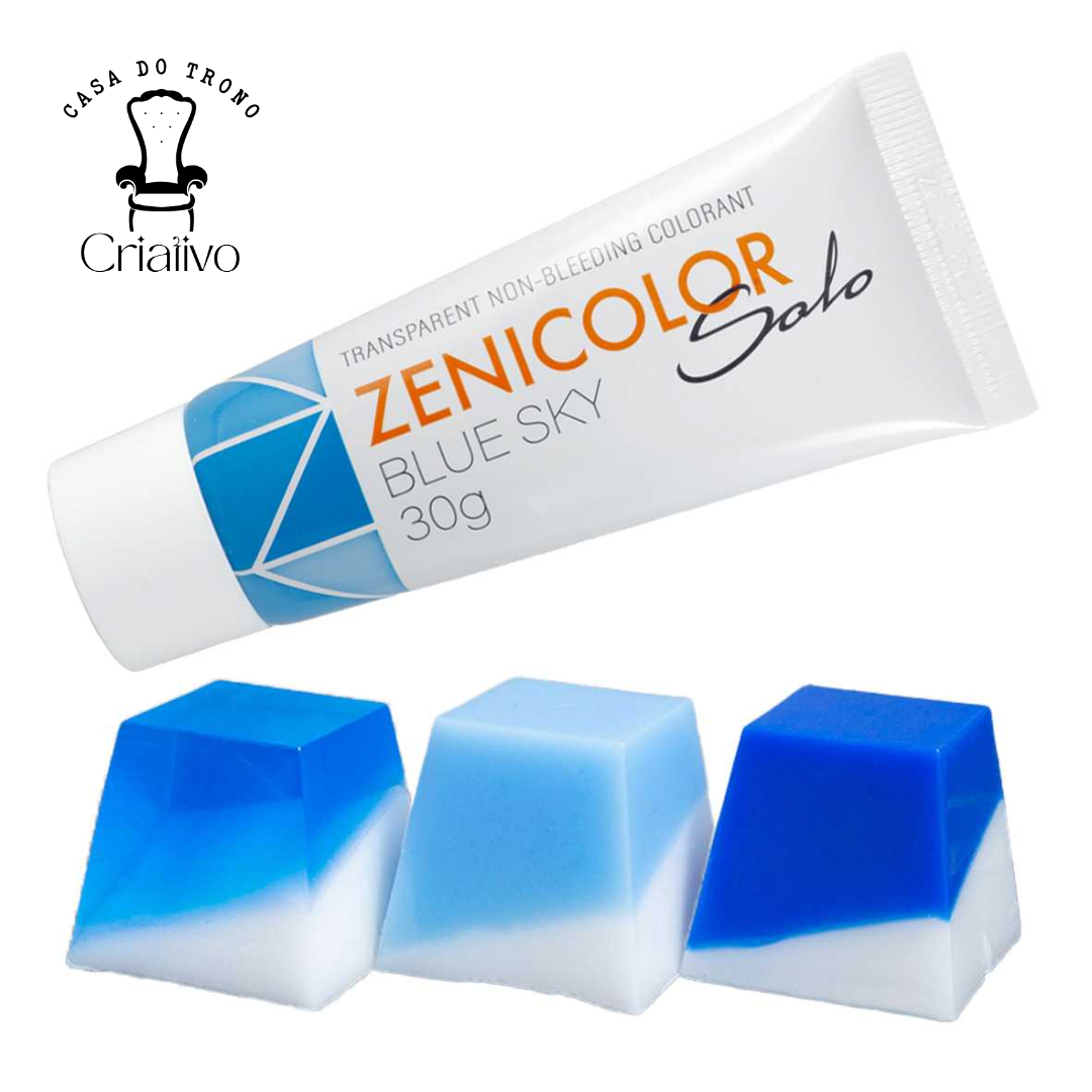 Tubo de tinta azul e teclas de teclado mecânico azuis e brancas