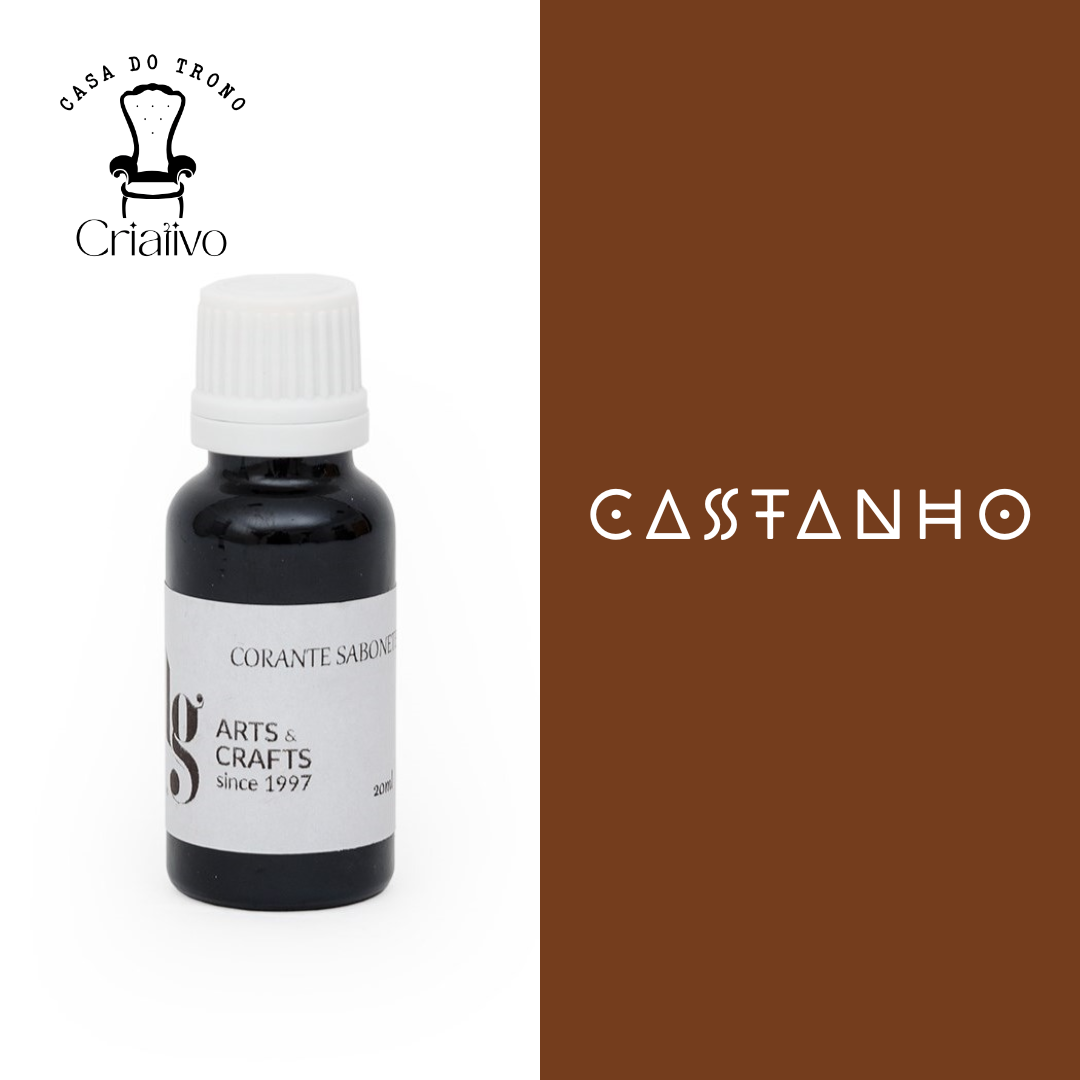 Frasco de corante para sabonete líquido castanho