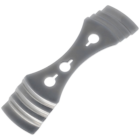 Suporte adaptador flexível cinzento com orifícios tipo chave