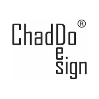 Logótipo ChadDo Design em preto sobre fundo branco