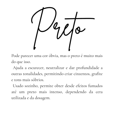 Texto em português sobre a cor preta como pigmento e suas propriedades