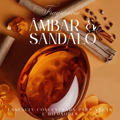 Pedras castanhas, pauzinhos de madeira e flores alaranjadas com texto sobre fundo laranja