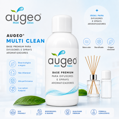 Embalagem branca de base premium para difusores e sprays aromatizadores com difusor de varetas e texto em português