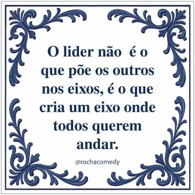 Placa decorativa quadrada com moldura azul e texto inspirador em português.