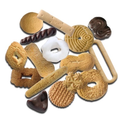 Diversos biscoitos variados com chocolate e glacê