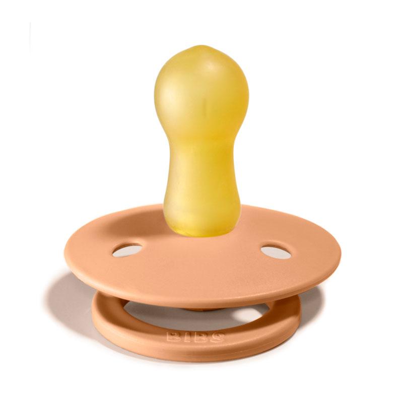 BIBS COLOUR Chupeta para bebé laranja com bico amarelo