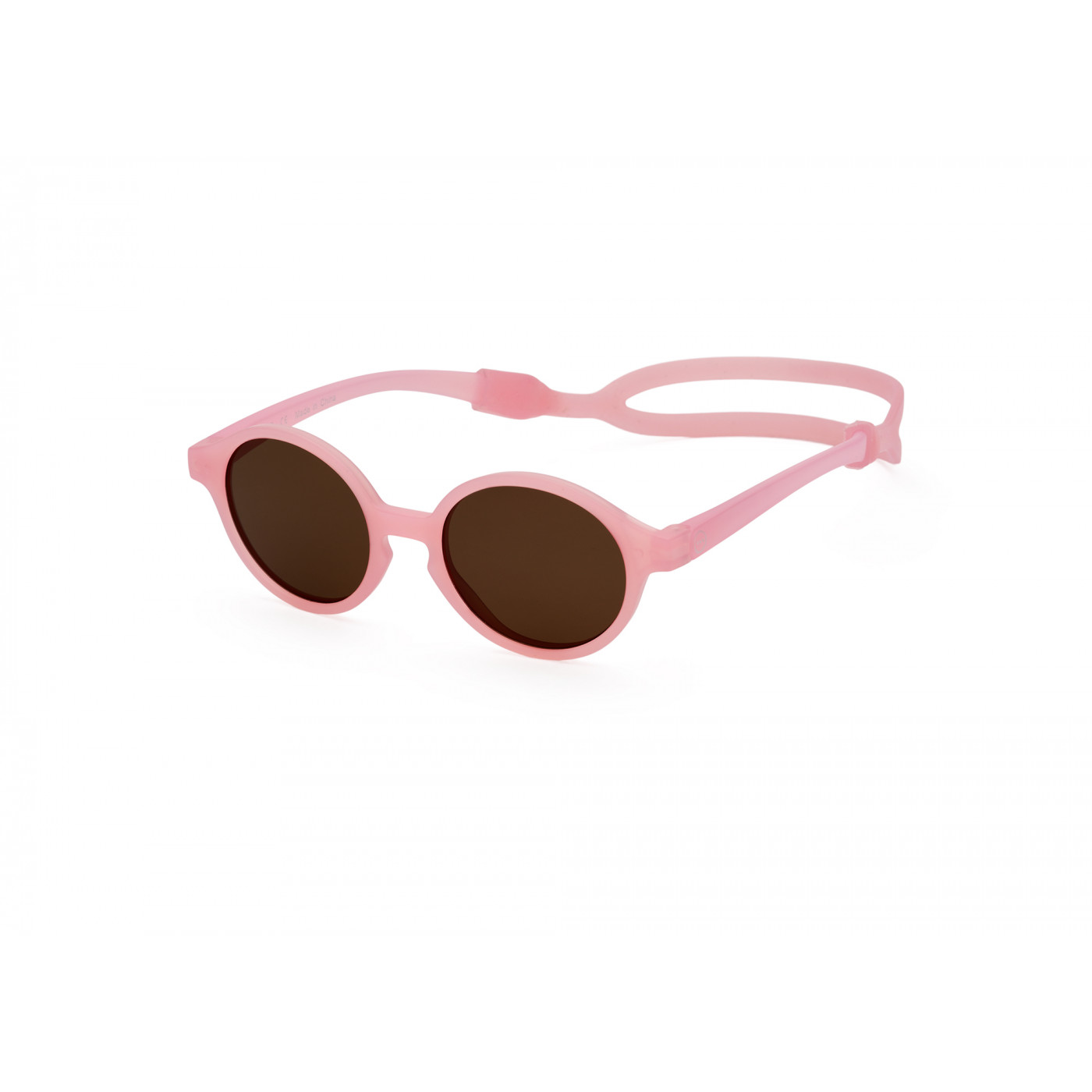 ÓCULOS IZIPIZI | KIDS Óculos de sol infantis rosa com lentes castanhas redondas