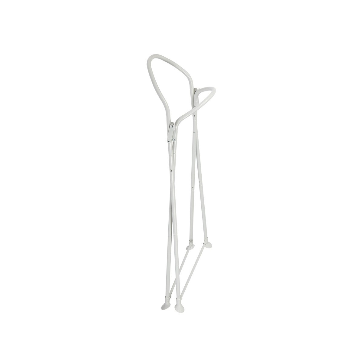 SUPORTE PARA BANHEIRA SHNUGGLE Aparelho portátil branco em metal e plástico para exercício, dobrável, com suportes antiderrapantes