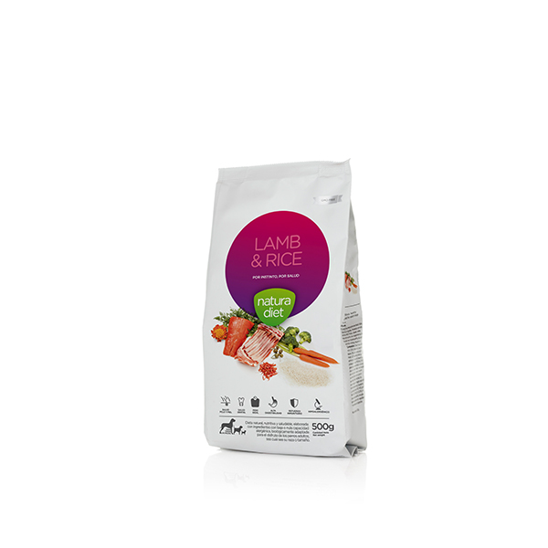 Natura Diet Lamb & Rice Saco de comida para cães Natura Diet LAMB & RICE