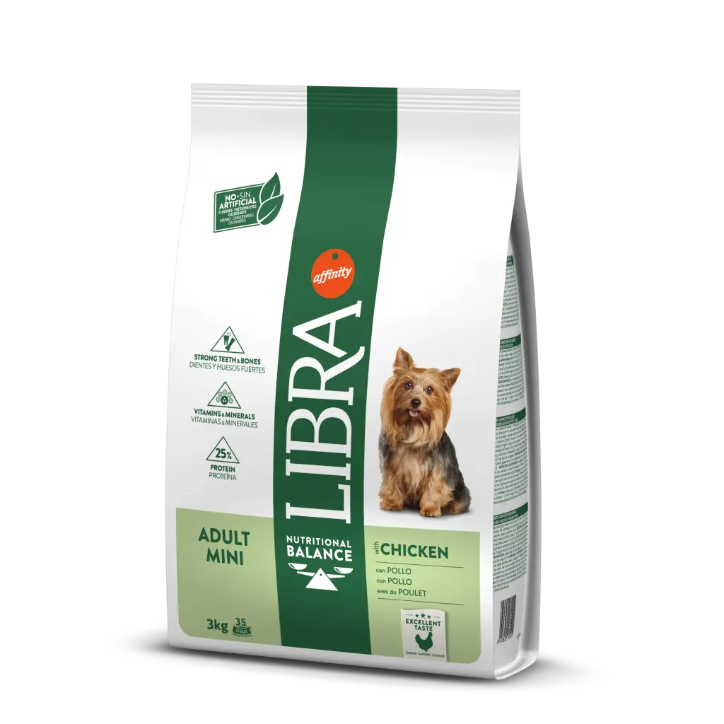 Libra Cão Adulto Mini Frango Saco de ração para cão Adult Mini sabor Chicken