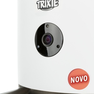 Câmara branca para animais com lente preta e selo NOVO