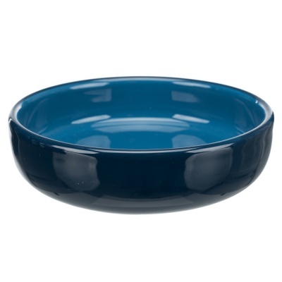 Taça de cerâmica azul brilhante