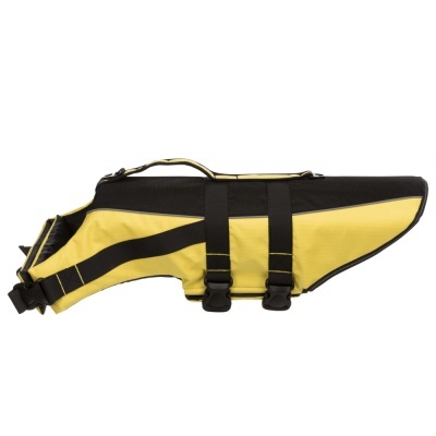Bolsa para guitarra amarela e preta com alça e fivelas
