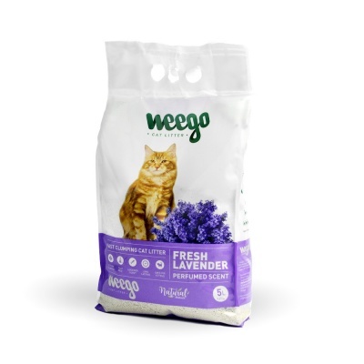Saco de areia para gatos Weego com aroma de lavanda