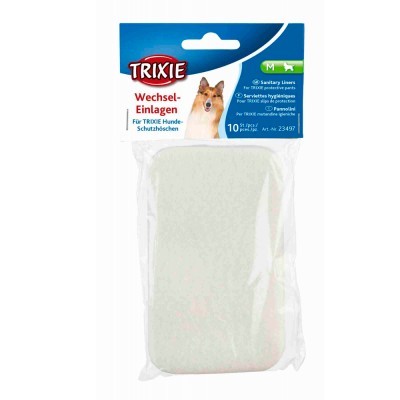 Pacote plástico transparente com protetores para cães Trixie Wechsel-Einlagen tamanho M