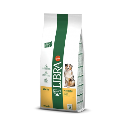 Saco de ração para cão LIBRA adulto sabor frango 1,5 kg