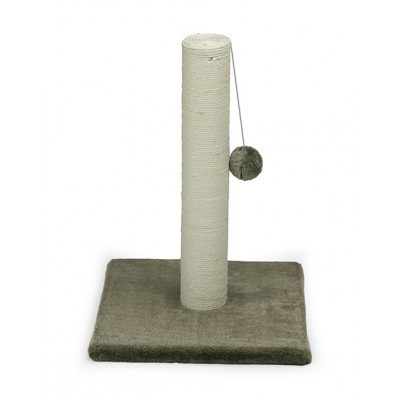 Arranhador para gatos com base e poste e bola suspensa