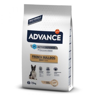 Saco de ração Advance French Bulldog Adult 7,5 kg