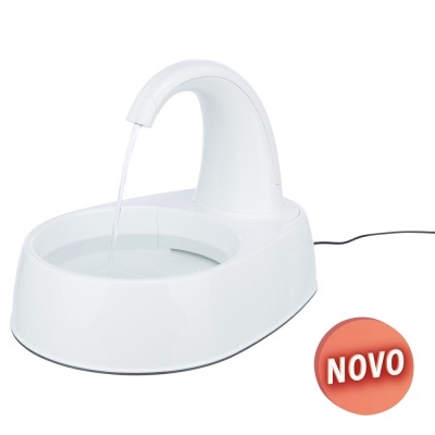 Fonte de água branca para animal com selo NOVO