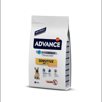 Saco de ração para cães Advance Sensitive Mini 1-10kg