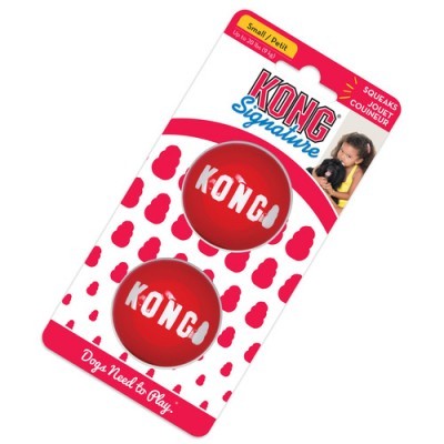 Brinquedos para cães KONG vermelhos em embalagem branca e vermelha
