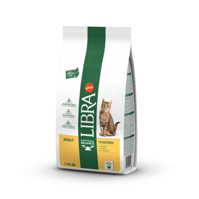 Saco de ração para gato LIBRA Adult Chicken 1,5kg