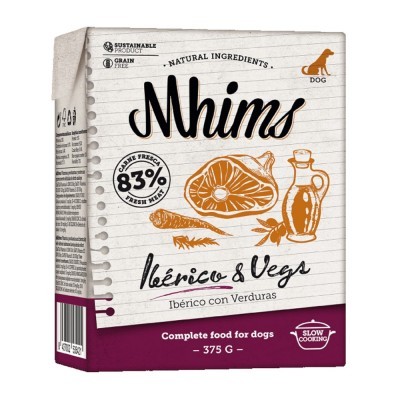 Caixa de alimento para cães Nhims Ibérico com verduras