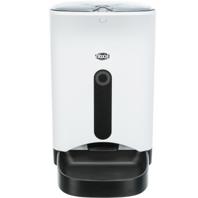 Dispensador automático de comida para animais Trixie branco e preto