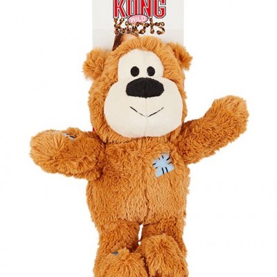 Pelúcia de macaco castanha KONG WILD Knots com etiqueta