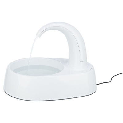 Dispenser de água automático branco com base redonda