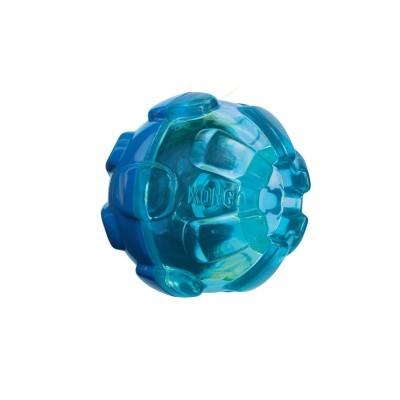 Bola de brinquedo azul translúcido para cães KONG