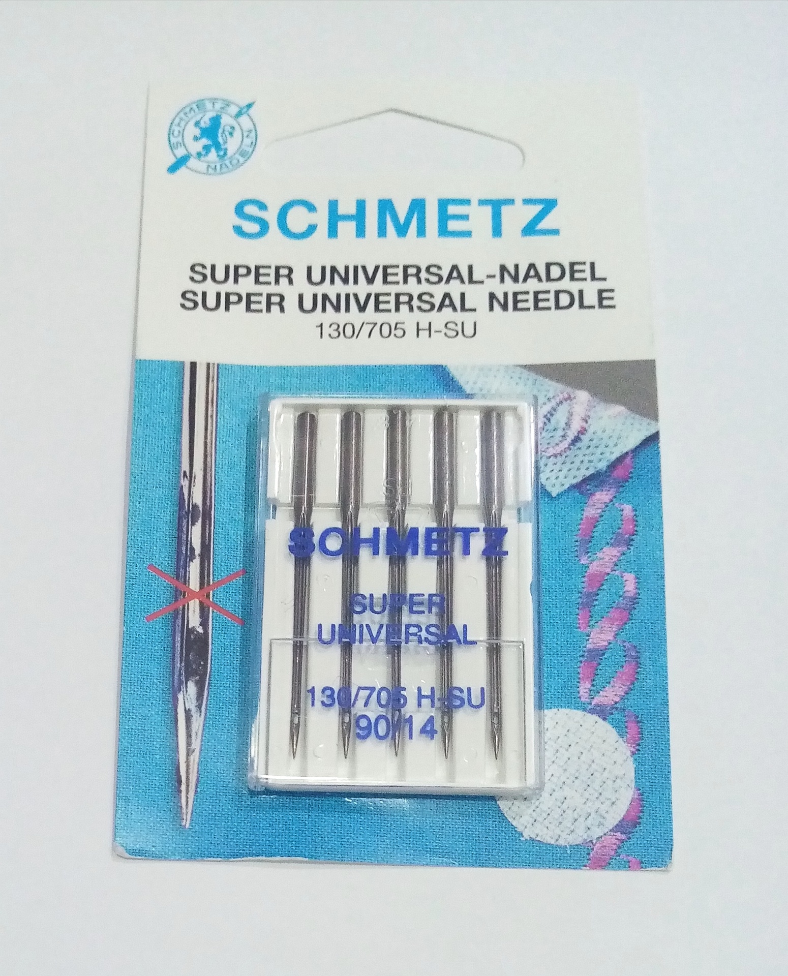 Agulhas de máquina Schmetz Anti-Aderente Agulhas de máquina Schmetz Anti-Aderente