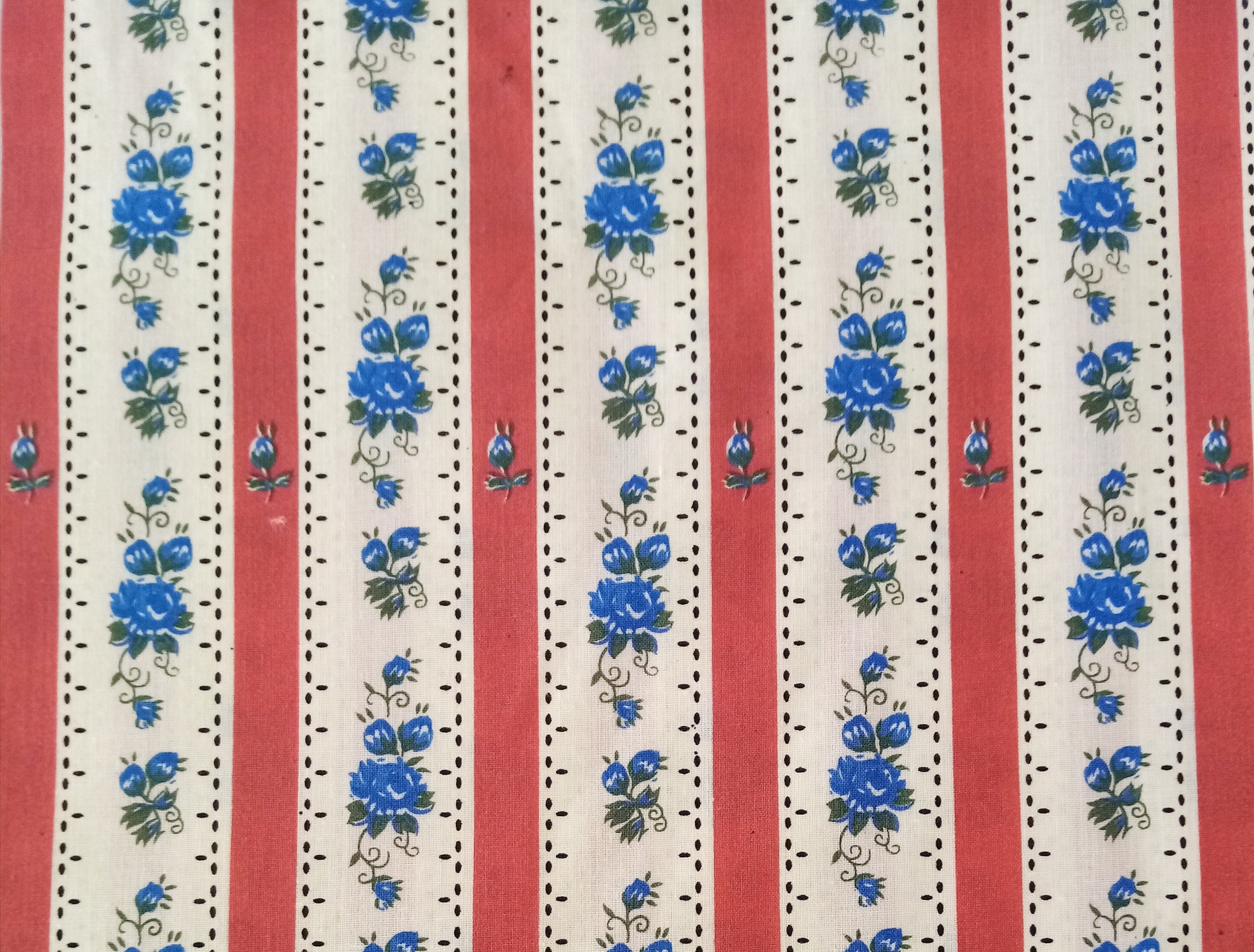 Chita com rosas e riscas telha Chita com rosas e riscas telha