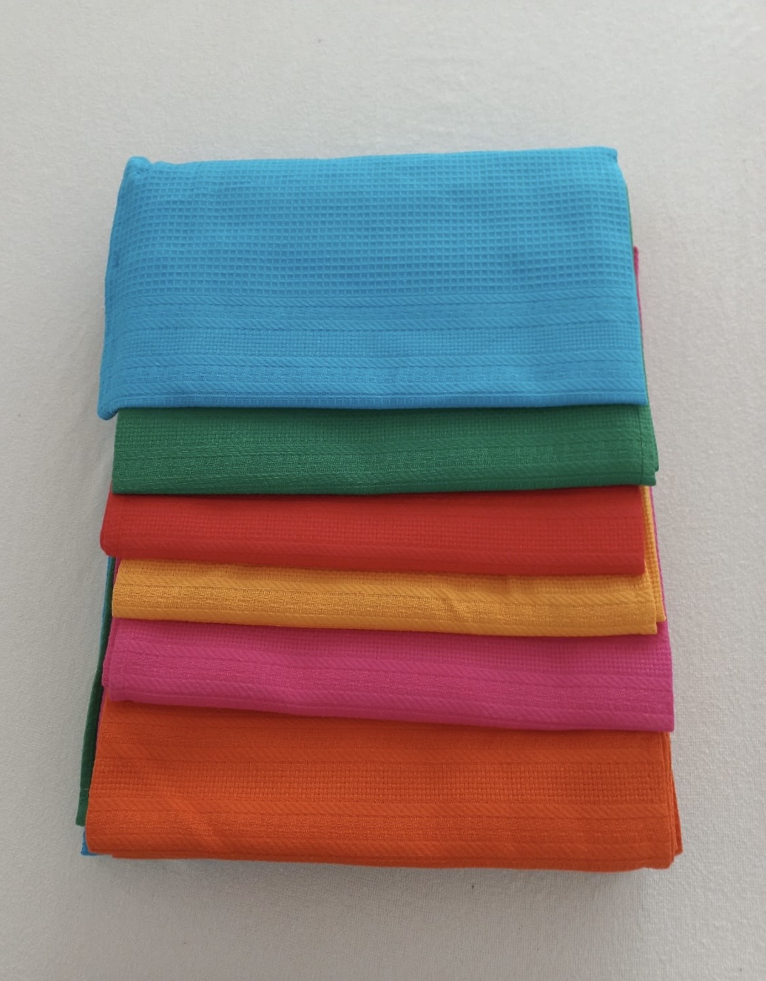 Pano de cozinha com barra para bordar ponto de Cruz Coloridos Pano de cozinha com barra para bordar ponto de Cruz Coloridos