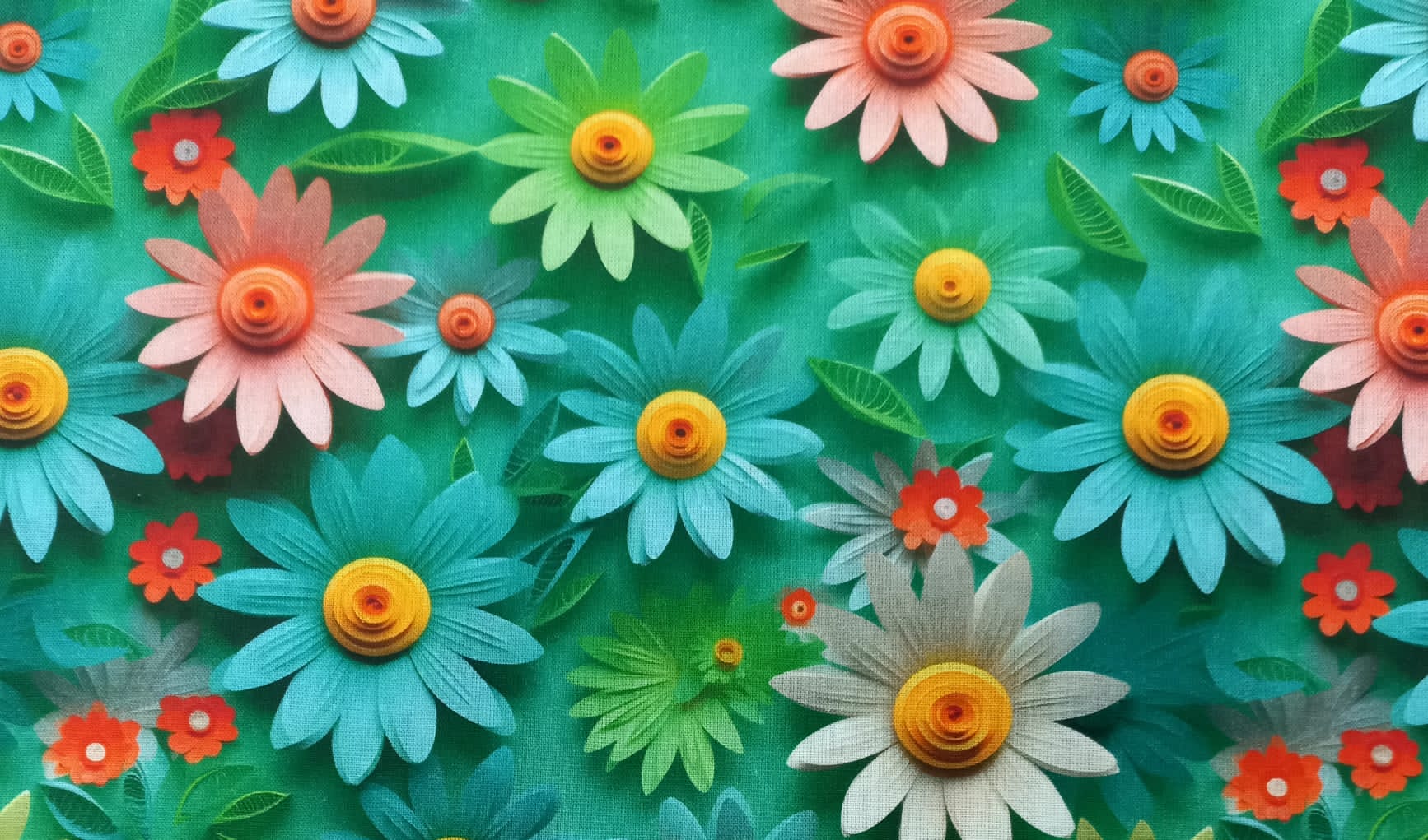 Flores Verdes 3D - B6 Flores Verdes 3D - B6