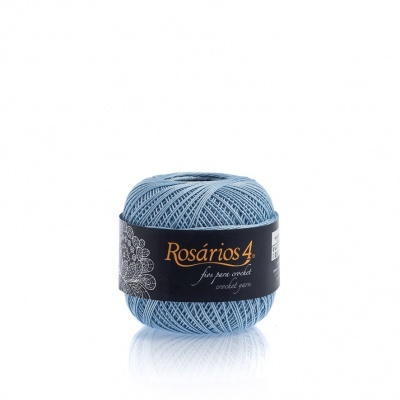 Linha de Crochet Rosários4 azul claro 514