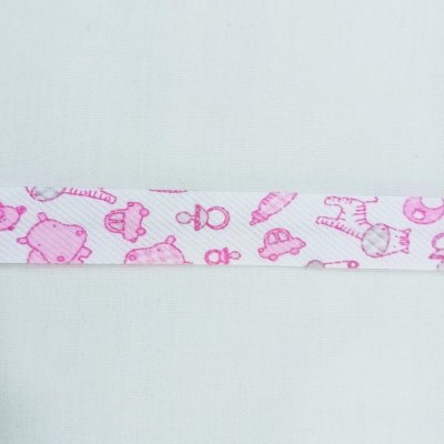 Viés de fustão com motivos de bebé