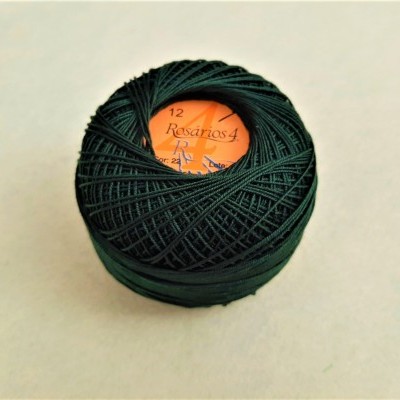 Linha de Crochet Rosários4 verde 22